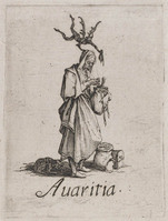 KG 10141
<br/>
Avaritia ("Zeven Hoofdzonden")
<br/>
<em>Callot, Jacques (1592 - 1635)</em>